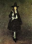 Gerard Ter Borch man in black, c china oil painting reproduction